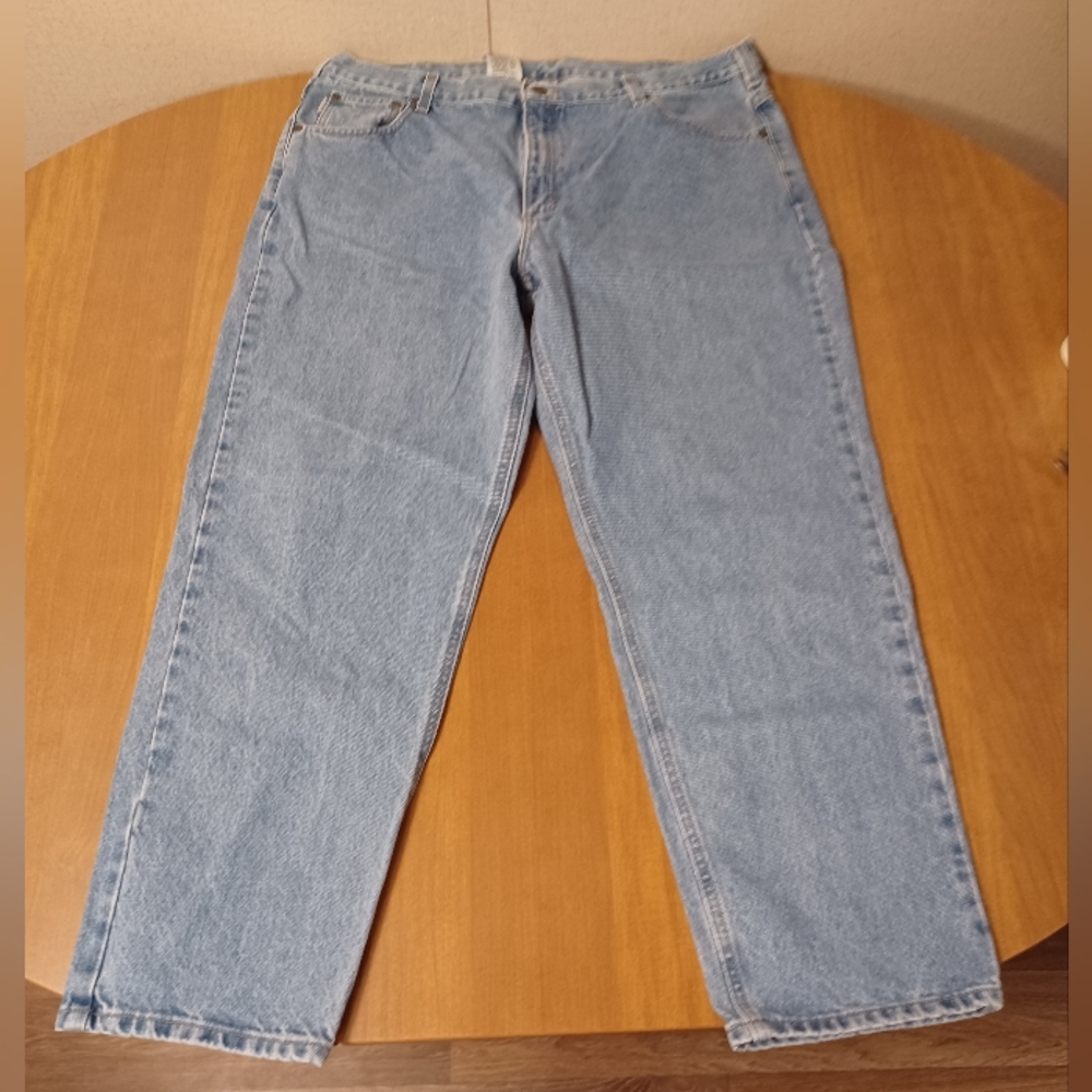 Carhartt B17STW Jeans Mens 42x30 Blue Relaxed Fit Tapered Leg